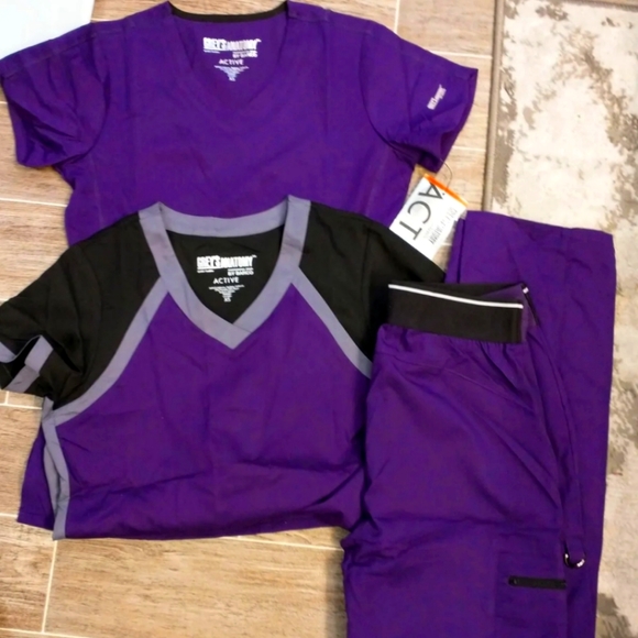 Grey's Anatomy Other Greys Anatomy 3 Piece Scrub Set Poshmark